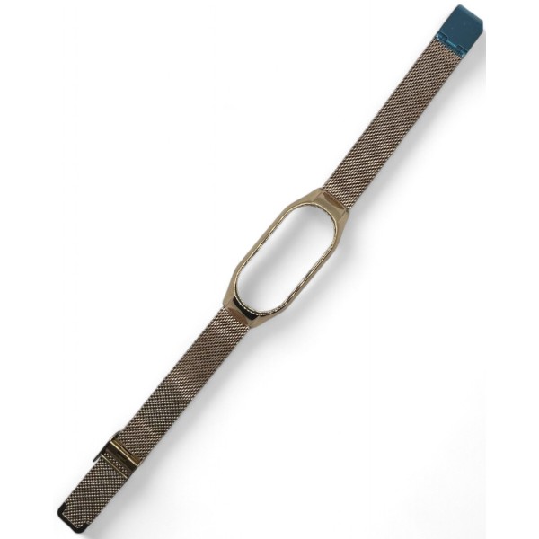 Фото - Ремешок для фитнес-браслета BeCover Metal for Xiaomi Mi Smart Band 9 Rose Gold (711981)