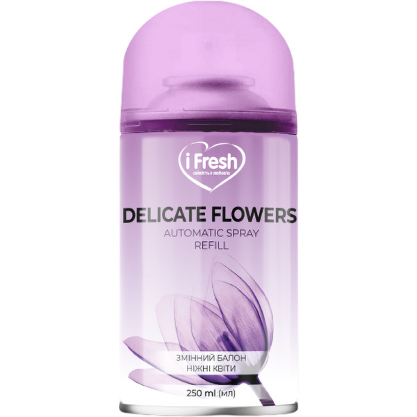 Фото - Сменный балон к освежителю воздуха iFresh delicate flowers 250 мл (4820268100214) Фото - Сменный балон к освежителю воздуха iFresh delicate flowers 250 мл (4820268100214)