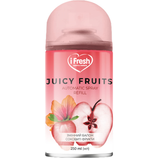Фото - Змінний балон до освіжувача повітря iFresh juice fruits 250 мл (4820268100191)