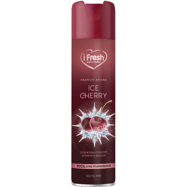 Фото - Освіжувач повітря аерозольний iFresh premium aroma ice сherry 300 мл (4820268100047)