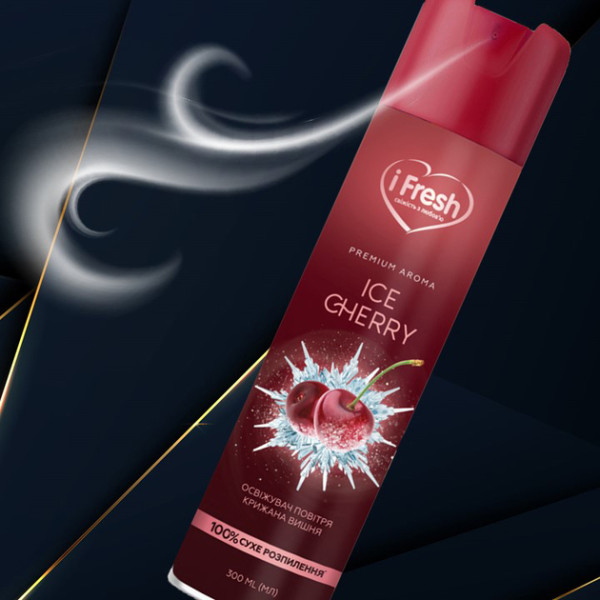 Фото - Освіжувач повітря аерозольний iFresh premium aroma ice сherry 300 мл (4820268100047)
