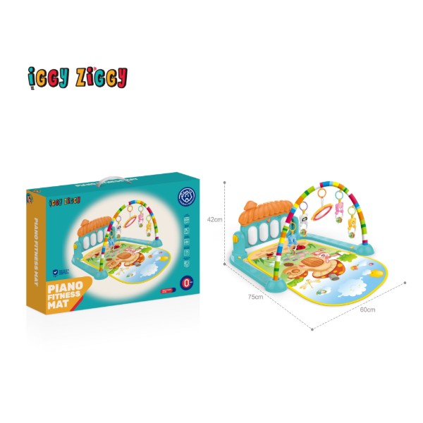 Фото - Розвиваючий килимок IGGY ZIGGY піаніно з брязкальцями (71106)
