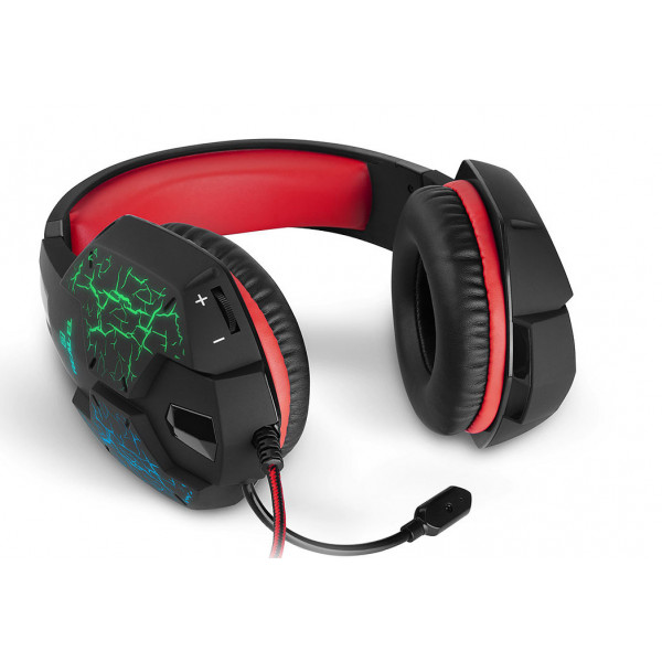 Фото - Гарнітура дротова ігрова REAL-EL GDX-7750 Black/Red