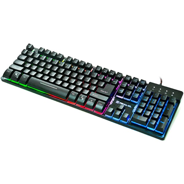 Фото - Клавиатура проводная игровая REAL-EL 8700 Gaming Backlit Black