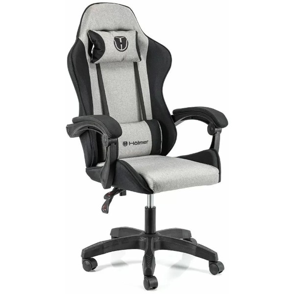 Фото - Кресло для геймеров Holmer GCH-01 Size L Fabric Gray/Black Nylon