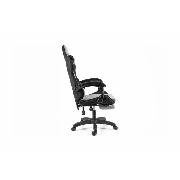 Фото - Кресло для геймеров Holmer GCH-03 Size L Fabric Gray/Black Nylon+Footrest