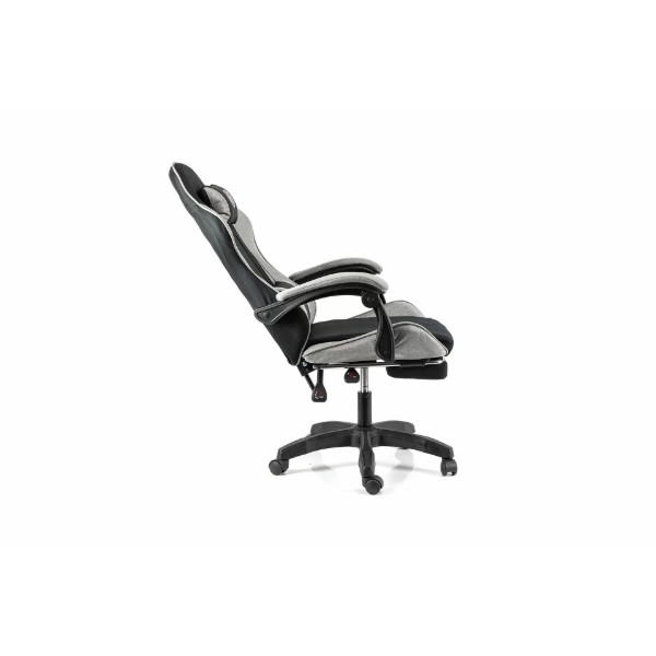 Фото - Кресло для геймеров Holmer GCH-04 Size L Fabric Black/Grey Nylon+Footrest