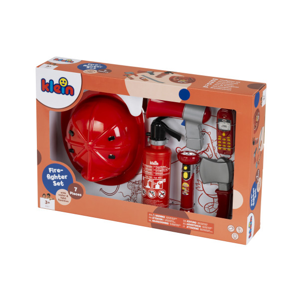 Фото - Сюжетно-рольова гра. Набір-професій Klein PRO - Іграшковий пожежний набір з шоломом, 7 шт. (8967)