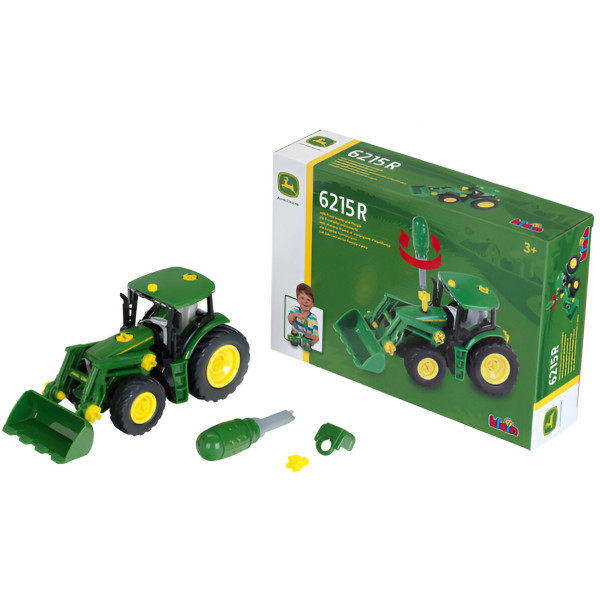 Фото - Наземна будівельна техніка Klein John Deere - Іграшковий трактор-навантажувач 1:24 (3903)