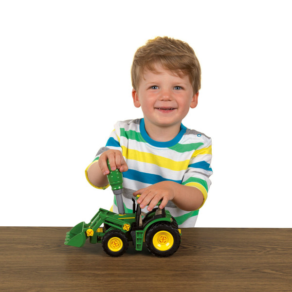 Фото - Наземна будівельна техніка Klein John Deere - Іграшковий трактор-навантажувач 1:24 (3903)