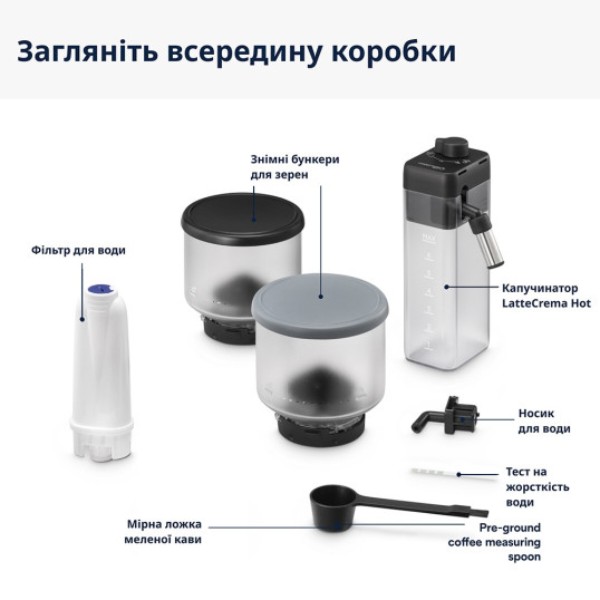 Фото - Комплект техніки Кавомашина Delonghi EXAM 440.55 G + Аксесуари для кавомашин Delonghi DLSC032 LatteCrema Kit