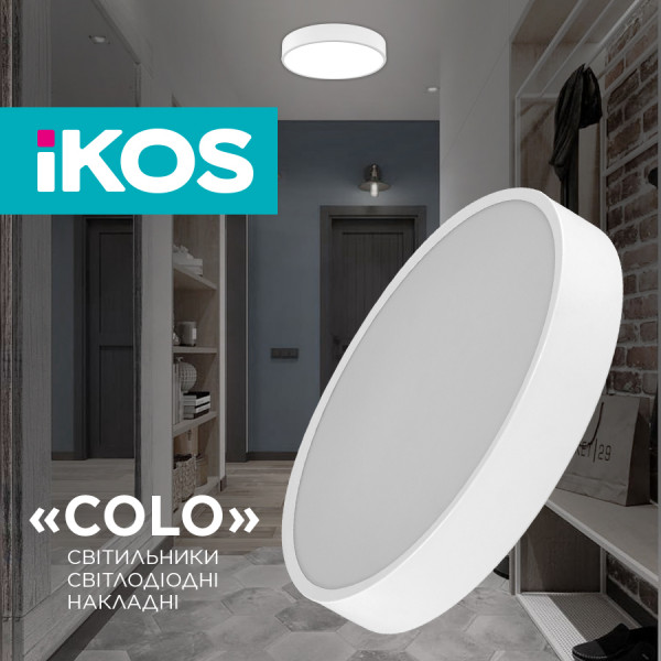 Фото - Світлодіодний світильник Ikos Colo 40W 2800-6500К IP20 (0002-BLG)