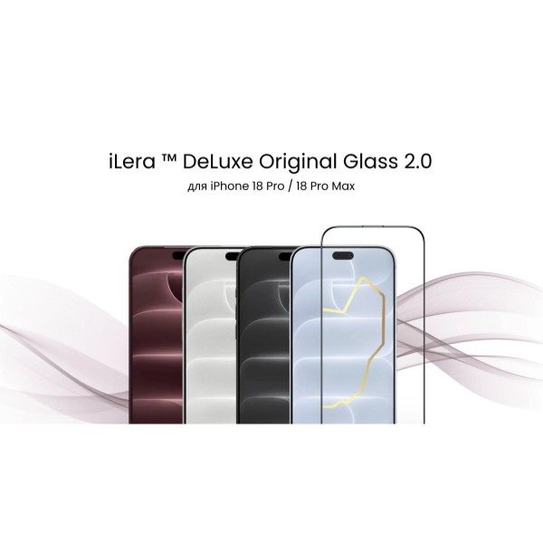 Фото - Защитное стекло для смартфона ILera DeLuxe Original Glass 2.0 for iPhone 18 Pro (iLFLDL18Pr) Фото - Защитное стекло для смартфона ILera DeLuxe Original Glass 2.0 for iPhone 18 Pro (iLFLDL18Pr)