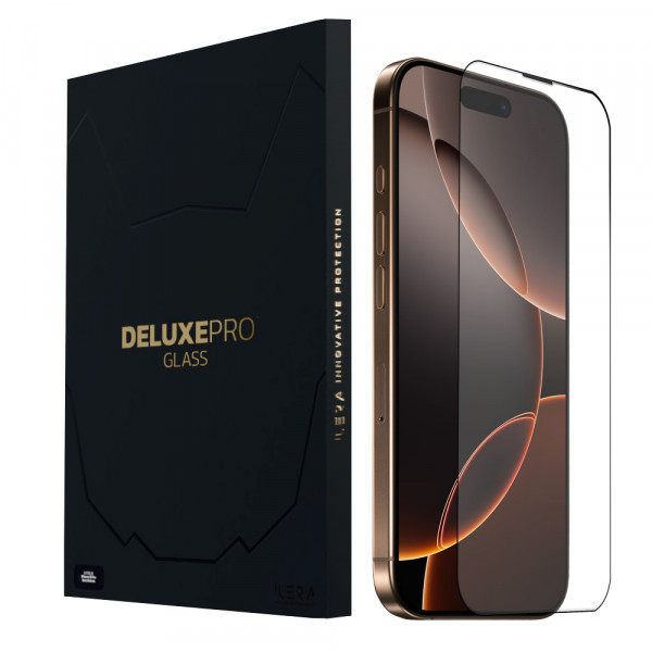 Фото - Захисне скло для смартфону ILera DeLuxe Original Glass iPhone 16 Pro Max (iLFCDL16PRMAX)