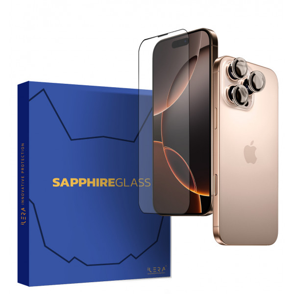 Фото - Захисне скло для смартфону ILera Sapphire Ultra + Glass iPhone 16 Pro (iLSPDL+16PR) Фото - Захисне скло для смартфону ILera Sapphire Ultra + Glass iPhone 16 Pro (iLSPDL+16PR)