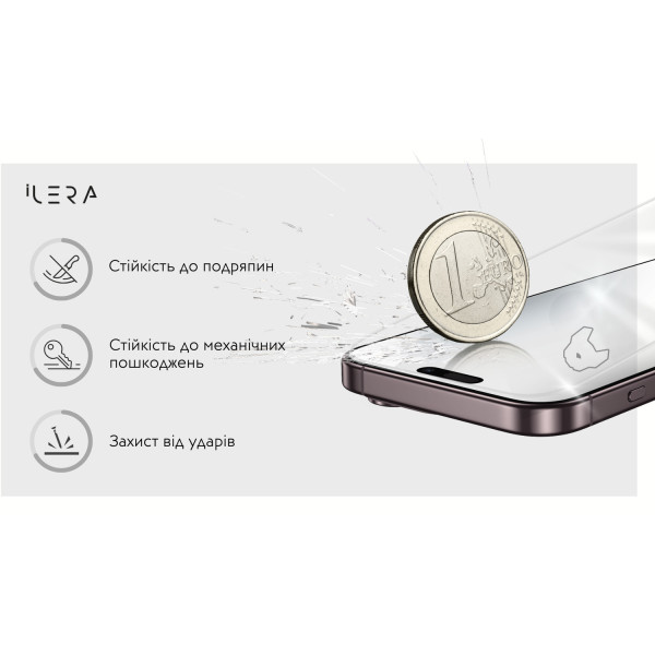 Фото - Захисне скло для смартфону ILera Infinity 2.0 Glass for iPhone 17 (iLin17)