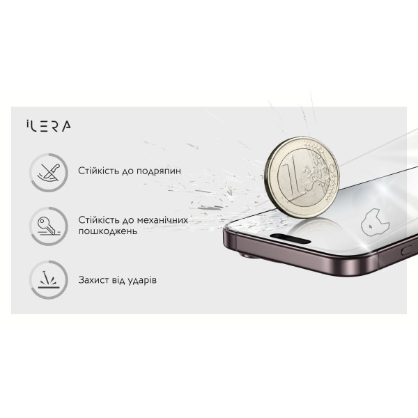 Фото - Захисне скло для смартфону ILera Infinity 2.0 Glass for iPhone 17 Pro (iLin17Pr)