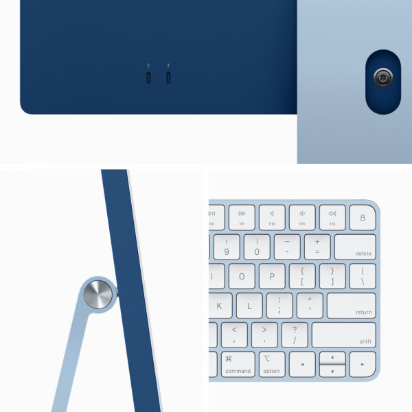 Фото - Комп'ютер-моноблок Apple iMac 24'' A2874 M3 Retina 4.5K 8-Core GPU 256GB Blue (MQRC3)