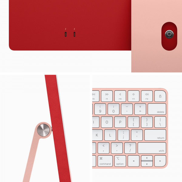 Фото - Комп'ютер-моноблок Apple iMac 24'' A2874 M3 Retina 4.5K 8-Core GPU 256GB Pink (MQRD3)