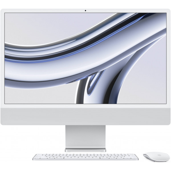 Фото - Комп'ютер-моноблок Apple iMac 24'' A2874 M3  Retina 4.5K 8-Core GPU 256GB Silver (MQR93)