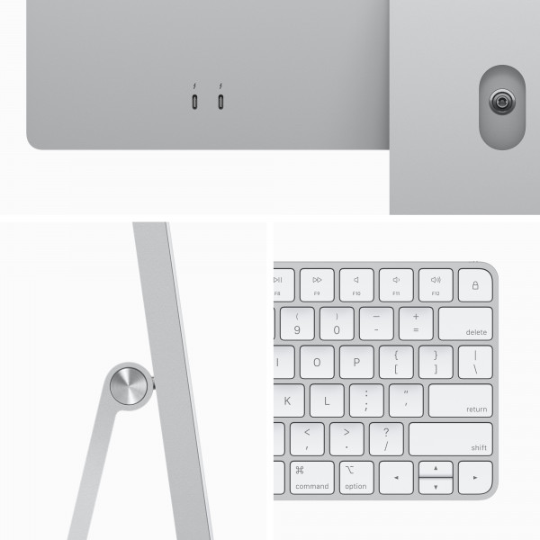 Фото - Комп'ютер-моноблок Apple iMac 24'' A2874 M3  Retina 4.5K 8-Core GPU 256GB Silver (MQR93)