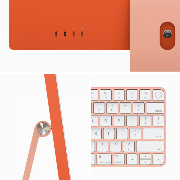 Фото - Комп'ютер-моноблок Apple iMac 24'' M3 Retina 4.5K 10-Core GPU 256GB Orange (2023)