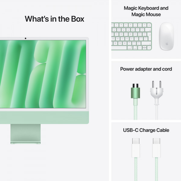 Фото - Компьютер-моноблок Apple iMac 24'' M4 A3247 Retina 4.5K 8-Core CPU 8-Core GPU 256GB Green (MWUE3)