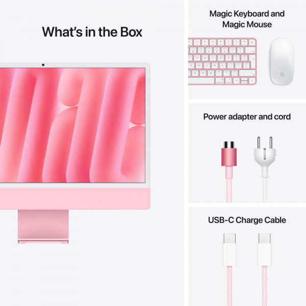 Фото - Компьютер-моноблок Apple iMac 24'' M4 A3247 Retina 4.5K 8-Core CPU 8-Core GPU 256GB Pink (MWUG3)