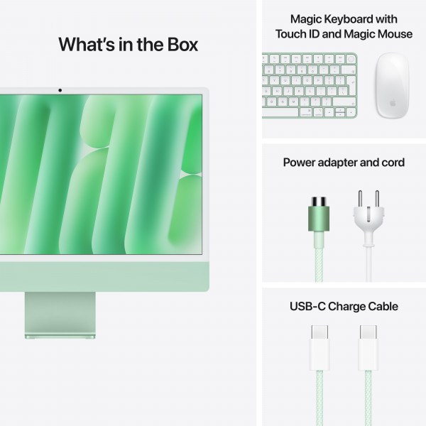 Фото - Компьютер-моноблок Apple iMac 24'' M4 A3137 Retina 4.5K 10-Core CPU 10-Core GPU 24GB/512GB Green (MD2Q4)