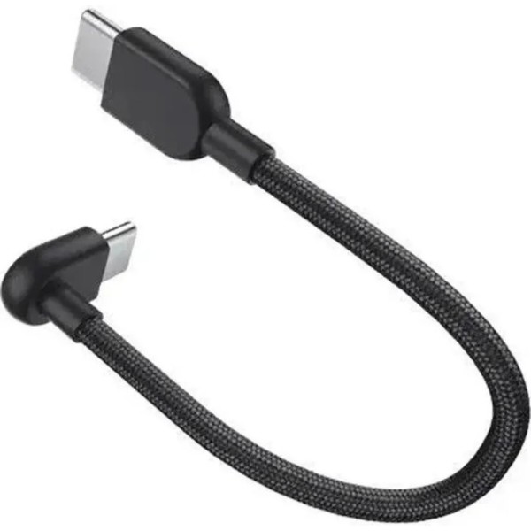 Фото - Кабель Xiaomi 3A Type-C/Type-C Cable 10 см Black (BHR08W0GL)