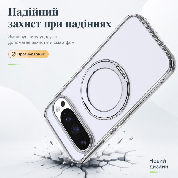 Фото - Чохол для смартфона BeCover Aura Fold for Google Pixel 9 Pro XL / 10 Pro XL Transparancy (715672)