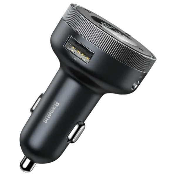 Фото - FM модулятор Baseus Wireless 5.0+5V/3.4A Black (CCLH-01)