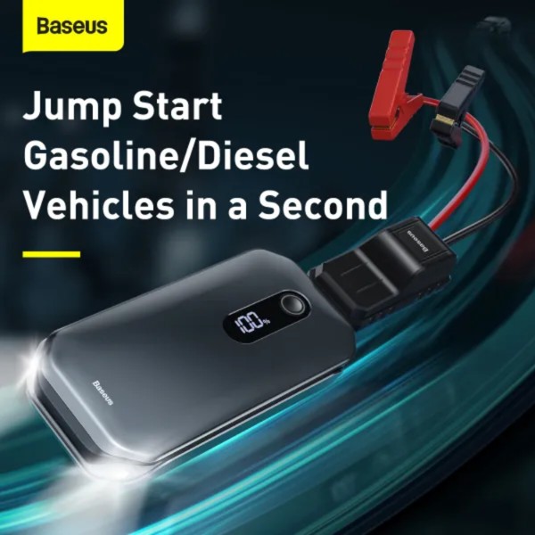 Фото - Пускозарядний пристрій Baseus 12000mAh Super Energy Pro Car Jump Starter Black (CRJS03-01)