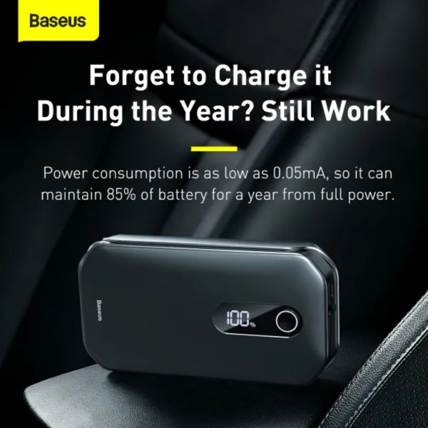 Фото - Пускозарядний пристрій Baseus 12000mAh Super Energy Pro Car Jump Starter Black (CRJS03-01)