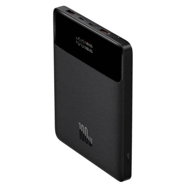 Фото - Батарея мобільна Baseus Blade 20000mAh 100W 2xUSB-A+2xUSB-C+кабель USB-C Black (PPBL000201)