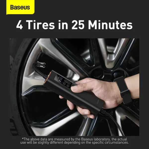 Фото - Автокомпрессор Baseus Super Mini Inflator Pump Black (CRCQ000001)