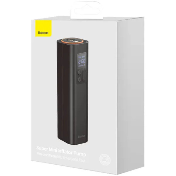 Фото - Автокомпрессор Baseus Super Mini Inflator Pump Black (CRCQ000001)