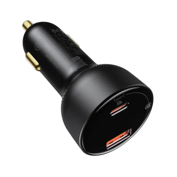 Фото - Автомобільний зарядний пристрій Baseus Superme Digital Display PPS Dual Quick Charger Car Charger Black (TZCCZX-01)