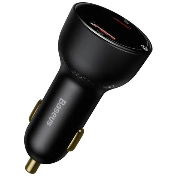 Фото - Автомобільний зарядний пристрій Baseus Superme Digital Display PPS Dual Quick Charger Car Charger Black (TZCCZX-01)