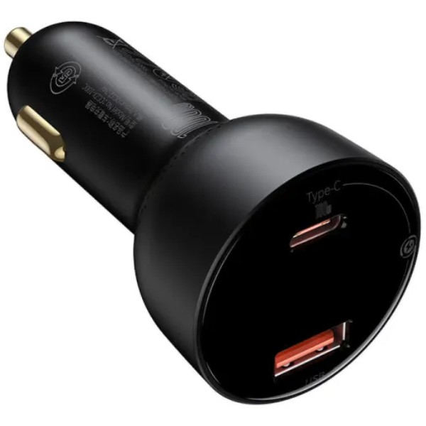Фото - Автомобільний зарядний пристрій Baseus Superme Digital Display PPS Dual Quick Charger Car Charger Black (TZCCZX-01)