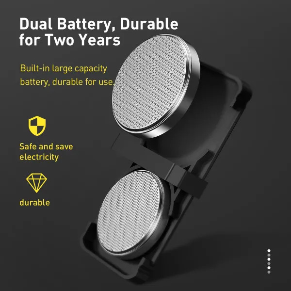 Фото - Світлодіодний індикатор відкриття дверей Baseus Door Open Warning Light (2pcs/pack) Black (CRFZD-01)