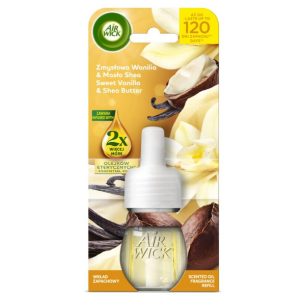 Фото - Сменный балон к освежителю воздуха Air Wick электр. Сладкая ваниль и масло ши 228 мл