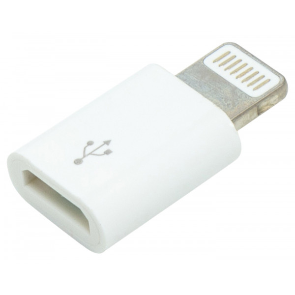Фото - Перехідник PowerPlant micro USB (F) - Lightning (M) (DV00DV4047)
