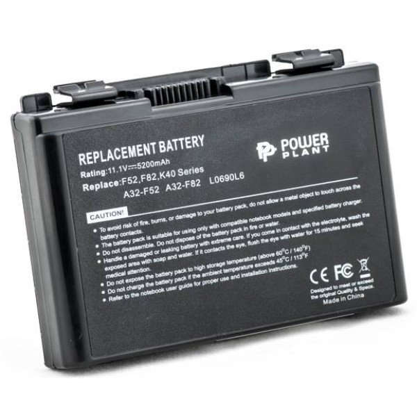 Фото - Аккумулятор для ноутбука PowerPlant ASUS F82 (A32-F82, AS F82 3S2P) 11.1V 5200mAh (NB00000058) Фото - Аккумулятор для ноутбука PowerPlant ASUS F82 (A32-F82, AS F82 3S2P) 11.1V 5200mAh (NB00000058)