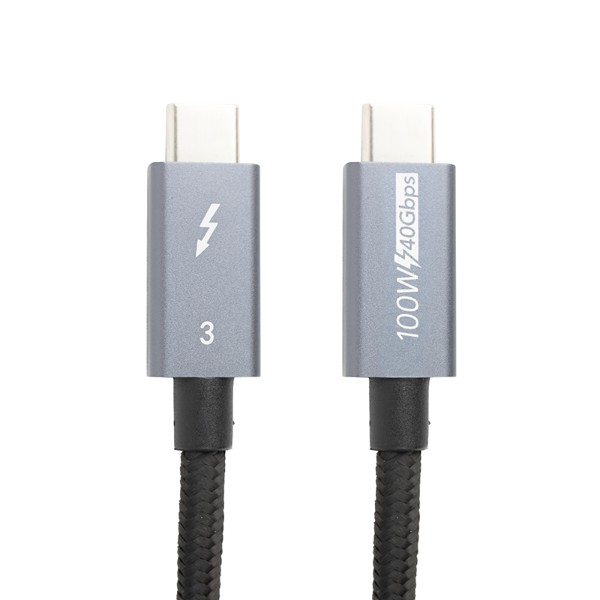 Фото - Кабель PowerPlant Thunderbolt 3 USB-C - USB-C 1m (CA913336) Фото - Кабель PowerPlant Thunderbolt 3 USB-C - USB-C 1m (CA913336)
