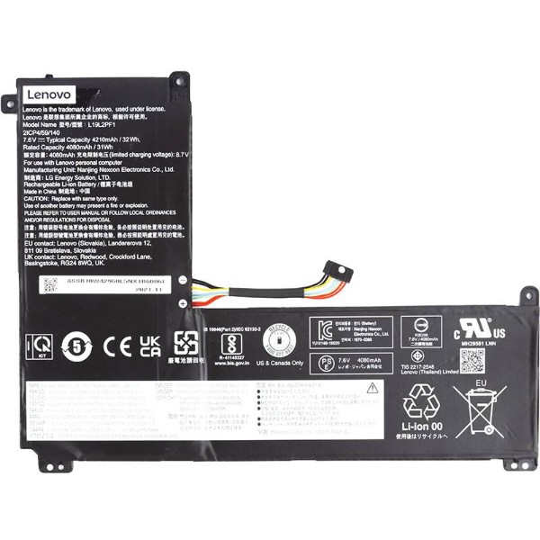Фото - Аккумулятор для ноутбука PowerPlant LENOVO IdeaPad 1-11IGL05 (L19L2PF1) 7.6V 4210mAh (original) (NB481330)