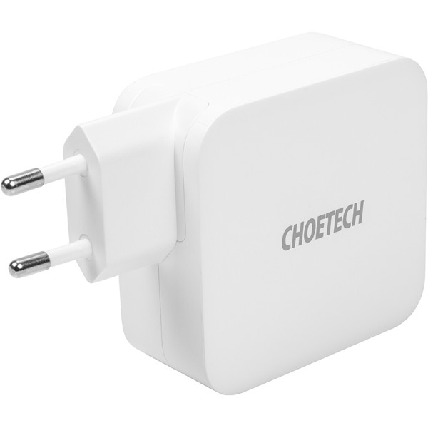 Фото - Сетевое зарядное устройство Choetech GaN 2xUSB Type-C 100W PD (PD6008) Фото - Сетевое зарядное устройство Choetech GaN 2xUSB Type-C 100W PD (PD6008)