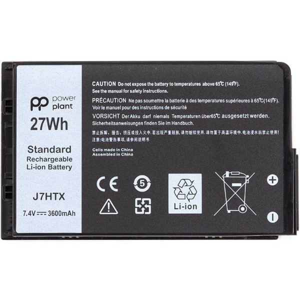 Фото - Аккумулятор для ноутбука PowerPlant DELL Latitude 12 7202 (J7HTX) 7.4V 3600mAh (NB441945)