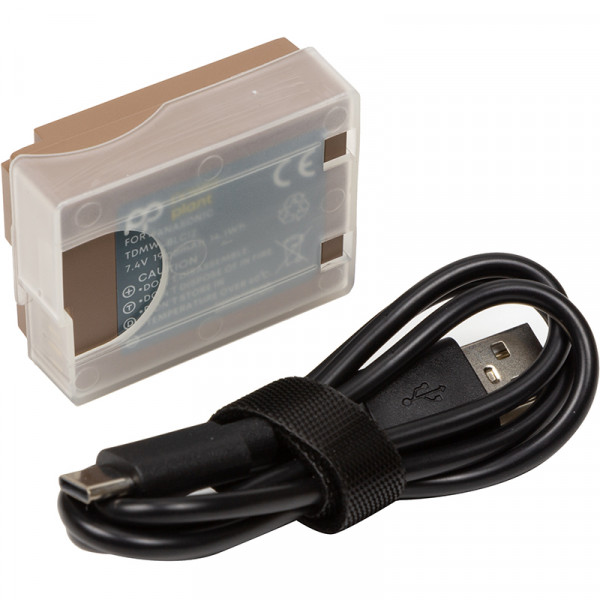 Фото - Аккумулятор для фотокамеры PowerPlant Panasonic TDMW-BLC12 1900mAh + кабель Type-C (CB971282)