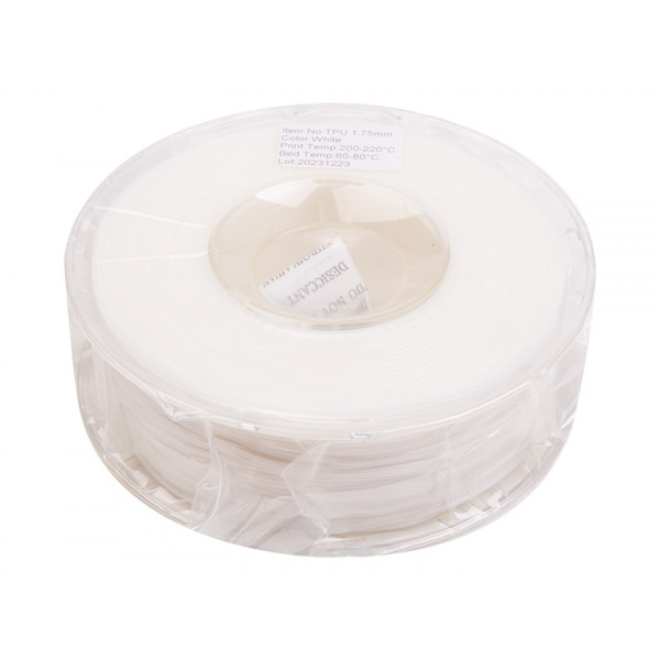 Фото - Нитка для TPU-картриджа PowerPlant Filament 1.75 мм 1 кг White (PT813001)